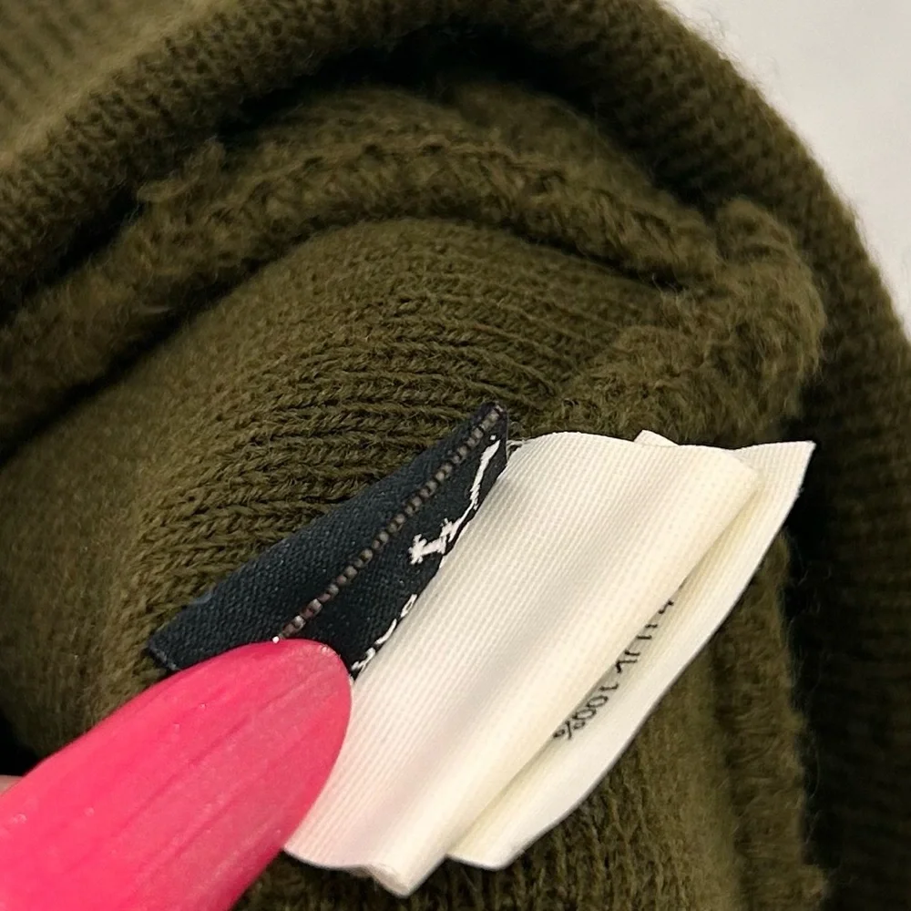 Vintage 90s Y2K Oakley Beanie Software Center Logo Streetwear Skate Skull Green - Picture 8 of 8